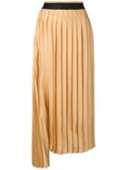 Victoria Victoria Beckham Pleated Midi Skirt - Yellow