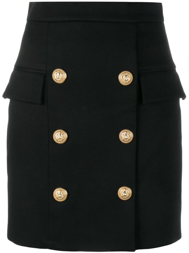 Balmain Buttoned Mini Skirt