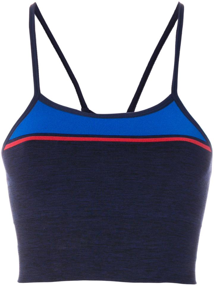 Lndr Cropped Racer-back Vest - Blue