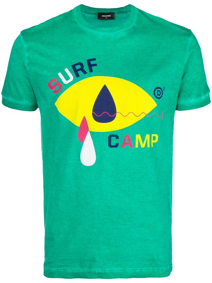 Dsquared2 Colour-block T-shirt - Green