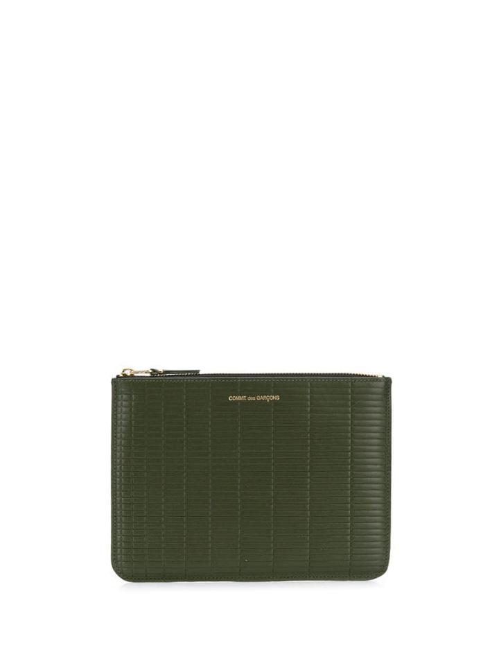 Comme Des Garçons Wallet Brick Line Purse - Green