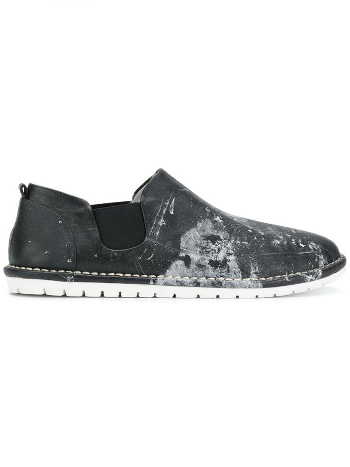 Marsèll Paint Splatter Loafers - Black
