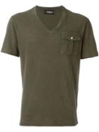 Dsquared2 Chest Pocket T-shirt, Men's, Size: Small, Green, Cotton