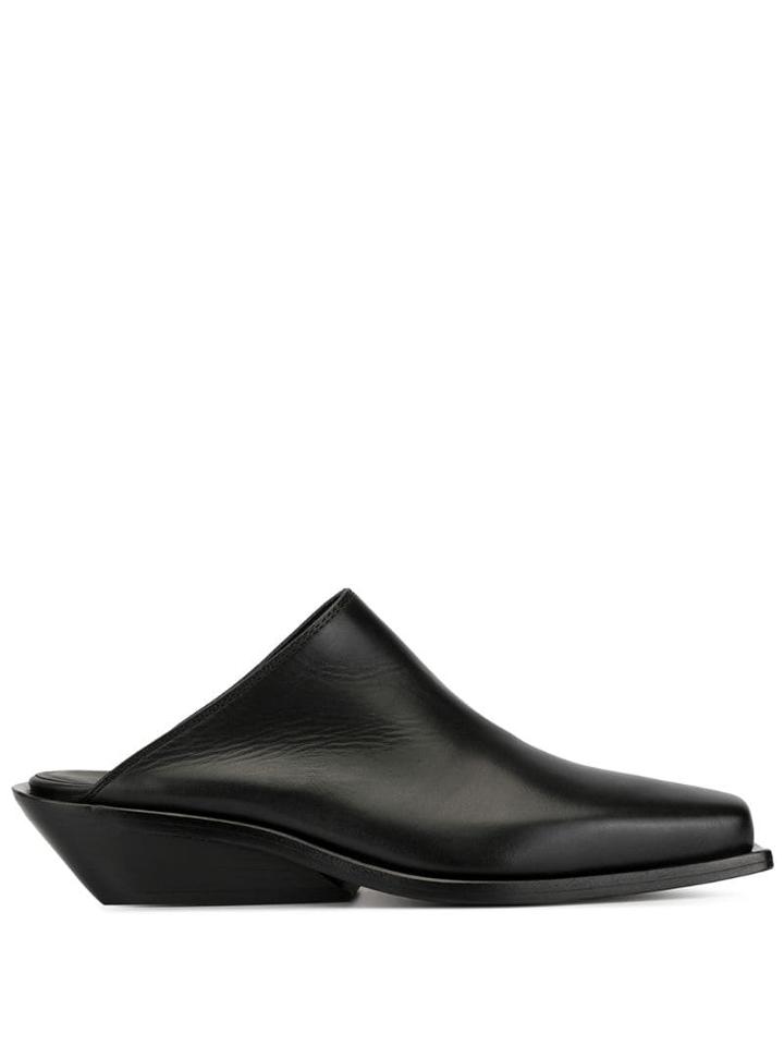 Ann Demeulemeester Square Toe Loafers - Black