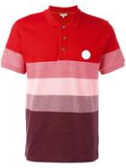 Kenzo Colour Block Polo Shirt, Men's, Size: Medium, Red, Cotton
