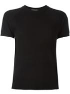 Michael Michael Kors Classic Knit T-shirt, Women's, Size: Medium, Black, Nylon/polyester/viscose/cashmere