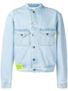 Marcelo Burlon County Of Milan Contaminación Print Denim Jacket - Blue