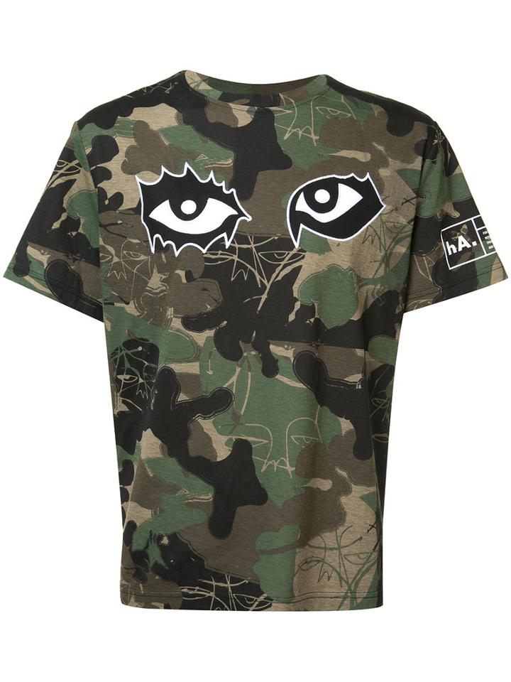 Haculla - Camouflage Print T-shirt - Men - Cotton - M, Green, Cotton