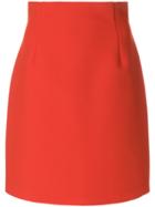 Msgm High Rise Mini Skirt - Red