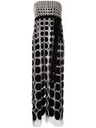 Oscar De La Renta Strapless Pearl Embroidered Dress - Black