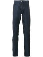 Canali - Plain Pants - Men - Silk/cotton - 56, Blue, Silk/cotton