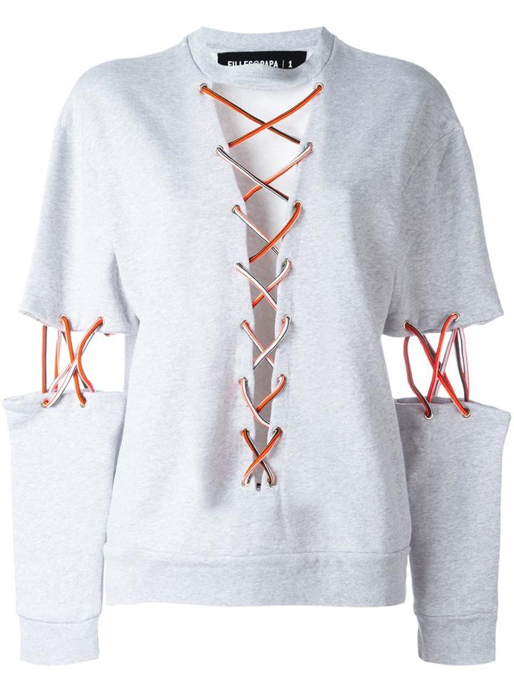 Filles A Papa 'mike' Sweatshirt, Women's, Size: I, Grey, Cotton
