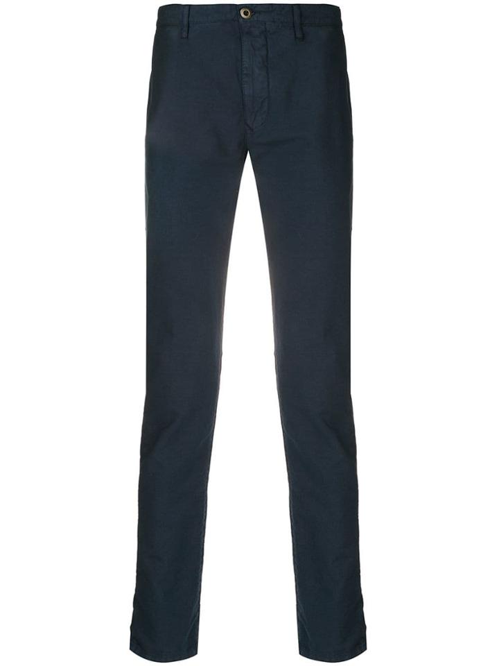 Incotex Slim-fit Tapered Trousers - Blue