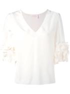 See By Chloé - Half Sleeve T-shirt - Women - Silk - 36, White, Silk