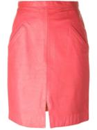 Stephen Sprouse Pre-owned Leather Skirt - Pink