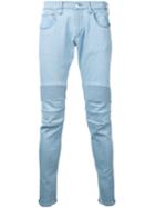 Monkey Time Ribbed Trim Jeans, Men's, Size: Small, Blue, Cotton/polyester/polyurethane
