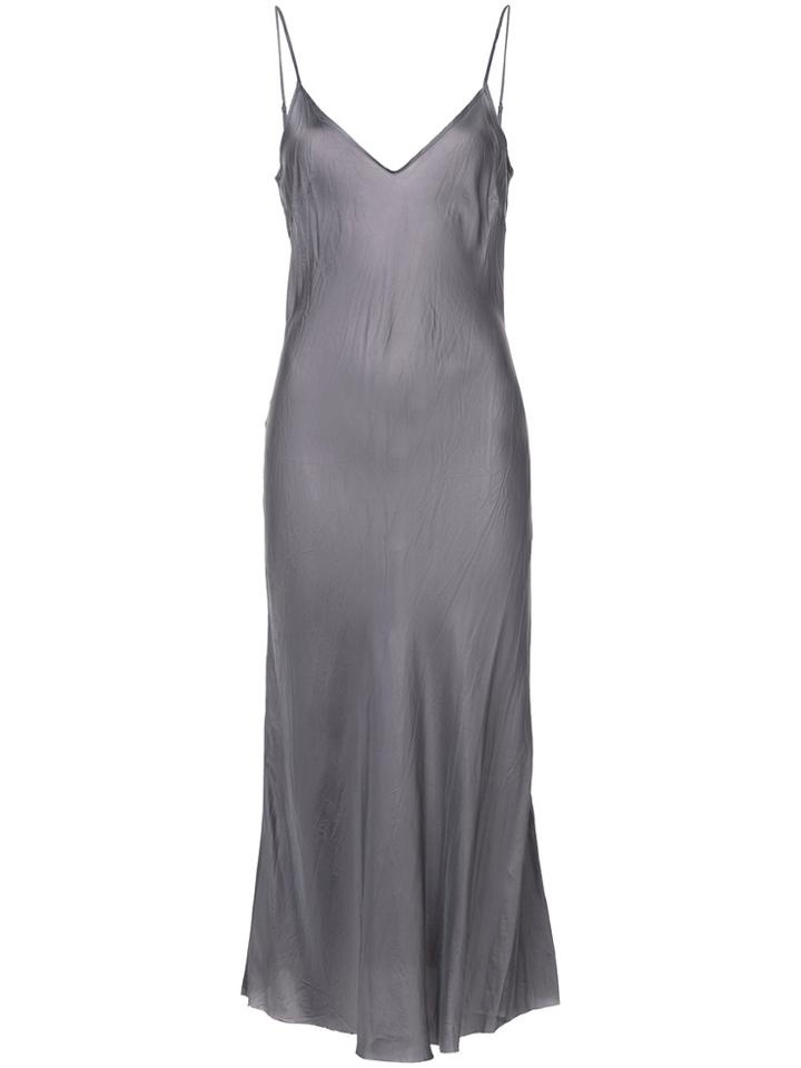 Organic By John Patrick Bias Cut Slip Dress - Grey