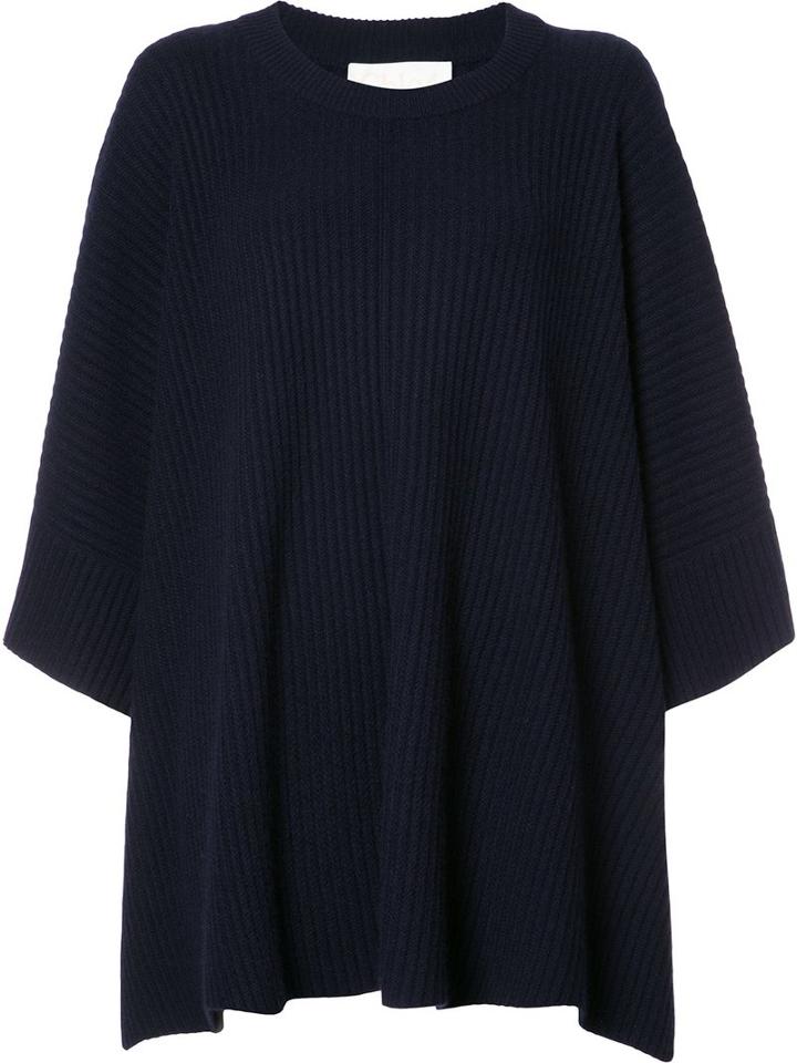 Chloé Ribbed Loose Fit Dress, Women's, Size: Xs/s, Blue, Cashmere