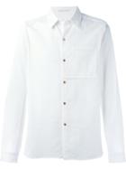 Individual Sentiments Woven One Pocket Shirt - White