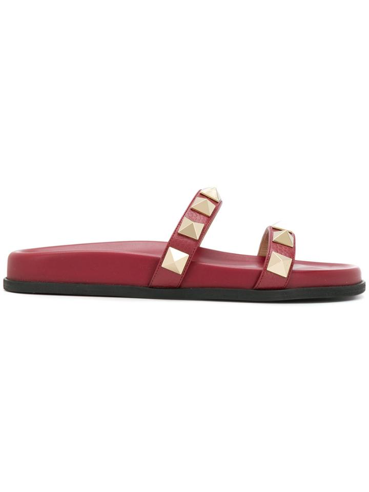 Valentino Valentino Garavani Flat Slides - Red
