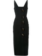 Christopher Esber Contoured Dual Knot Dress, Women's, Size: 12, Black, Polyester/spandex/elastane