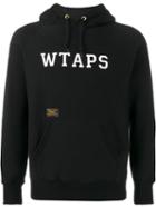 Wtaps Logo Hooded Sweatshirt, Men's, Size: Xl, Black, Cotton