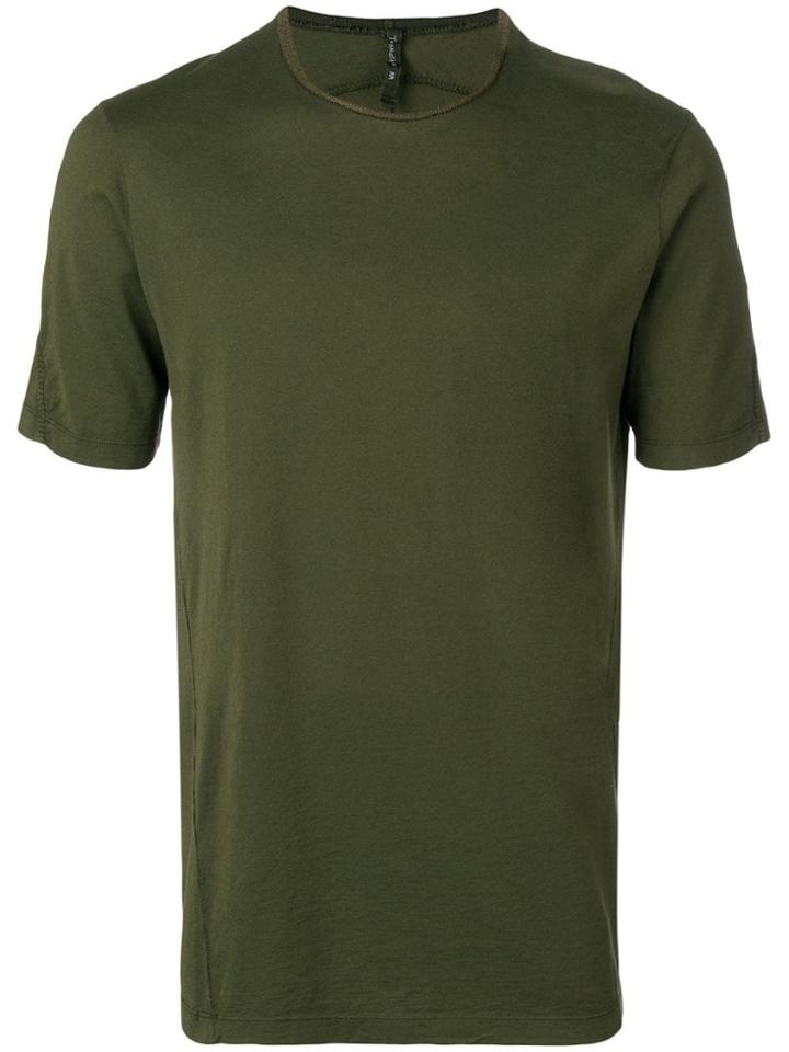 Transit Woven Panel T-shirt - Green