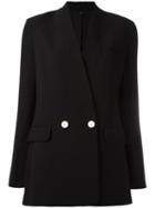 No Lapel Blazer, Women's, Size: 2, Black, Polyester/spandex/elastane/viscose/cotton, Helmut Lang