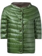 Herno Giacca Piumino Jacket, Women's, Size: 46, Green, Polyamide/goose Down