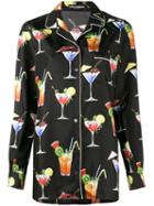 Dolce & Gabbana - Cocktail Printed Pyjama Shirt - Women - Silk - 42, Women's, Black, Silk