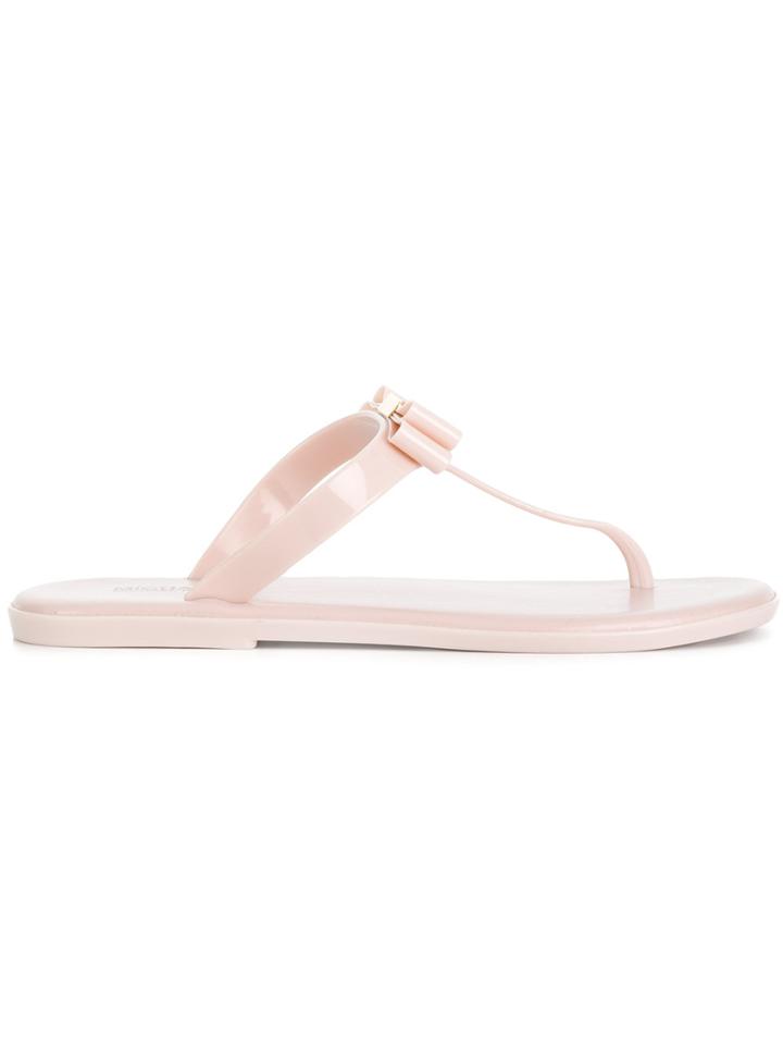 Michael Michael Kors Jelly Flip Flops - Pink & Purple