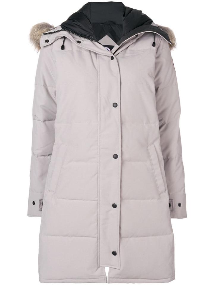 Canada Goose Fur Trim Coat - Nude & Neutrals