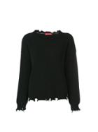 Guardaroba Distressed Detail Jumper - Black