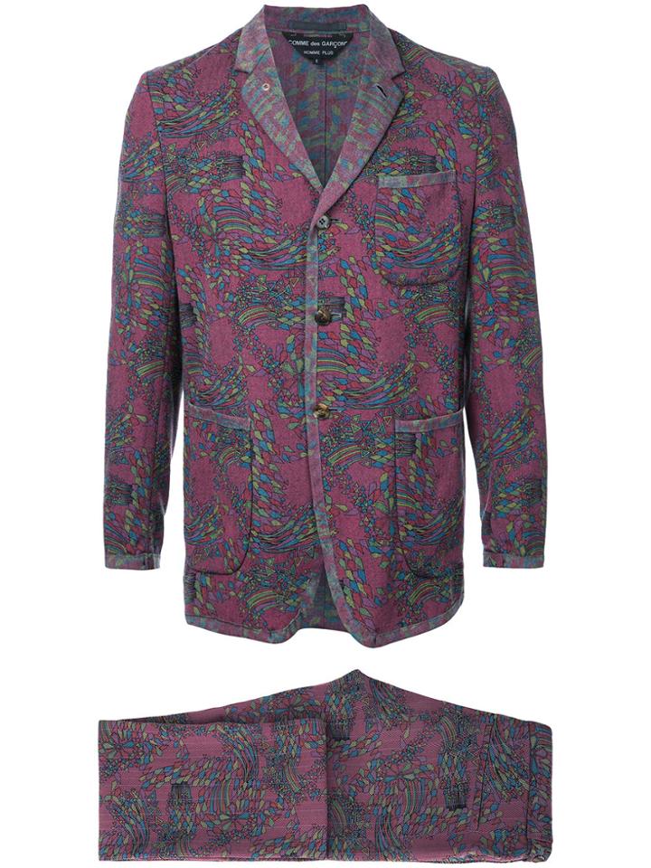 Comme Des Garçons Vintage Psychedelic Shooting Star Suit - Pink &
