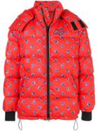 Kenzo May Flowers Down Jacket - Red