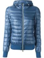 Herno Padded Zip Jacket, Women's, Size: 40, Blue, Polyamide/feather Down