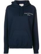 Semicouture Name Print Hoodie - Blue
