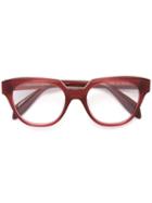 Alexander Mcqueen Cat Eye Glasses, Red, Acetate