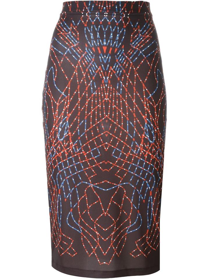Marcelo Burlon County Of Milan 'torreon' Pencil Skirt