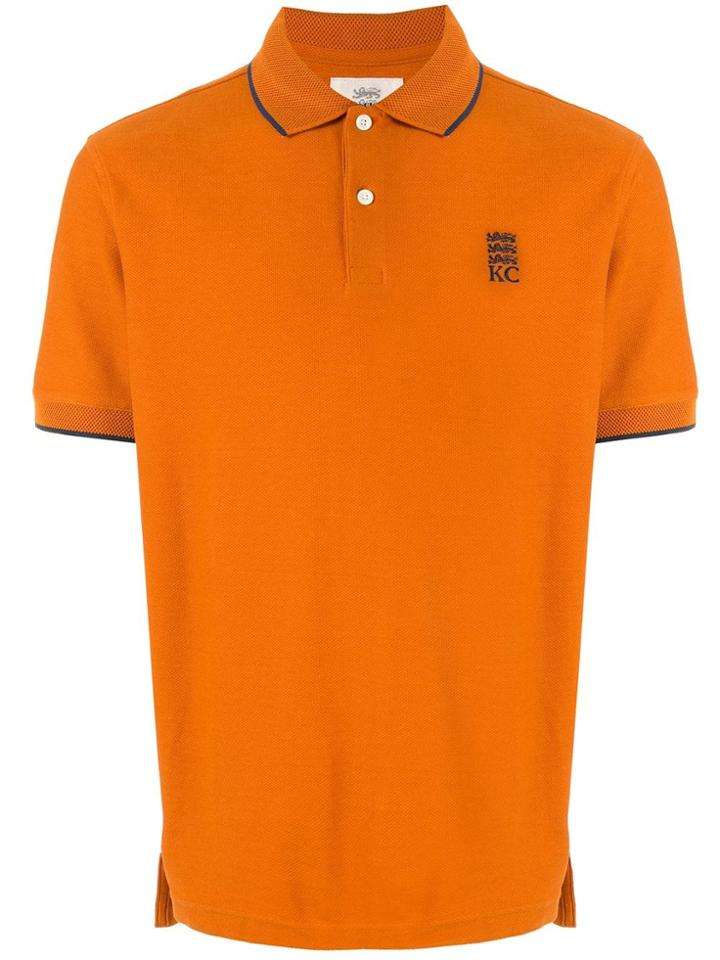 Kent & Curwen Embroidered Logo Polo Shirt - Orange