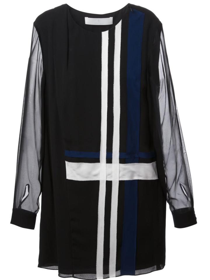 Thakoon Addition Striped Design Short Dress