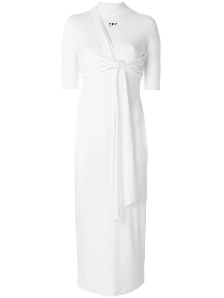Off-white Logo Knot Detail Dress
