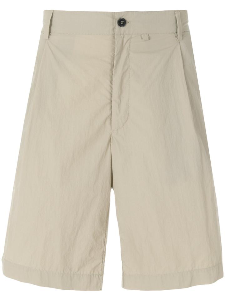 Nycole Pleated Detail Shorts - Nude & Neutrals