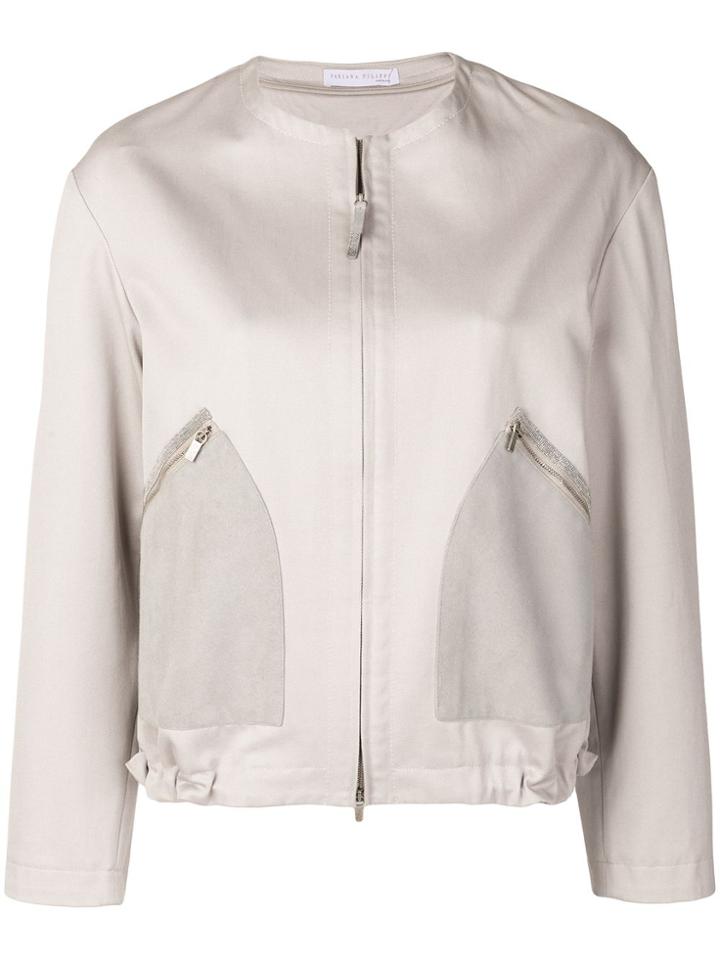 Fabiana Filippi Zipped Jacket - Neutrals