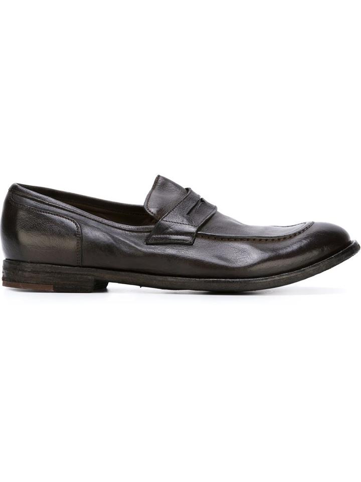 Officine Creative Archive Penny Loafers, Men's, Size: 41, Brown, Leather