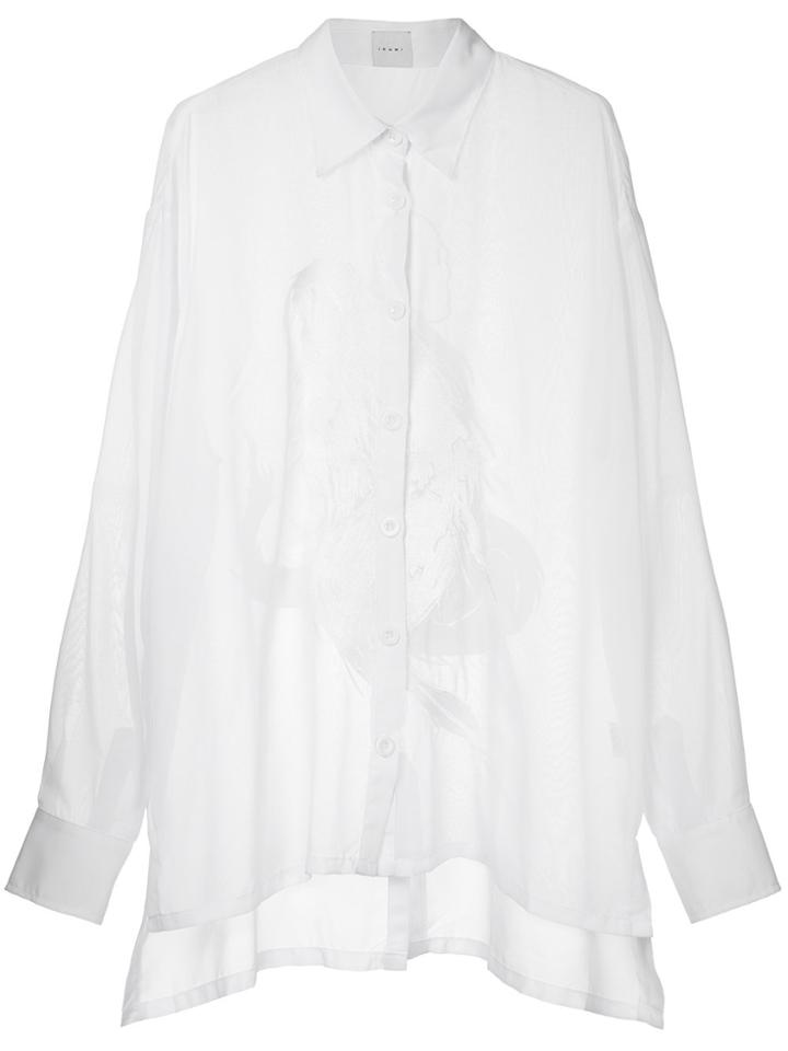 Ikumi Embroidered Shirt - White