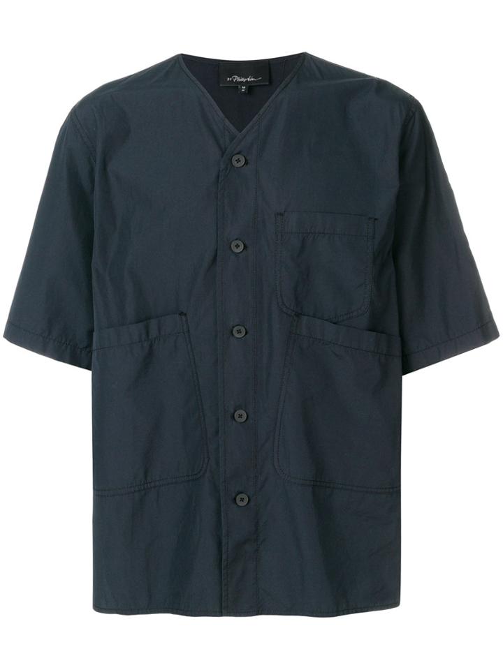 3.1 Phillip Lim Short-sleeve Button-down Shirt - Blue