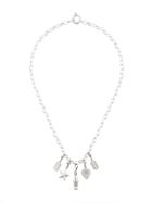True Rocks Charm And Chain Necklace - Metallic