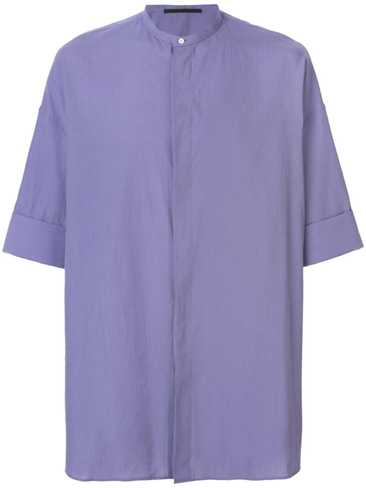 Haider Ackermann Concealed Front Shirt - Pink & Purple