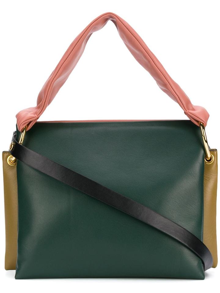 Marni Sqaure Shoulder Bag - Green